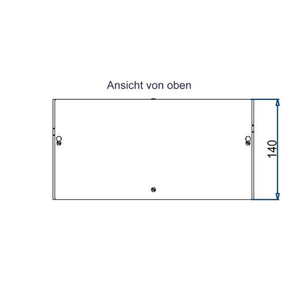 Produktbild MVT 150 124 SVZ  -  Aufputz Medienverteiler für 12 Keystone (19.4mm Ausschnitt)